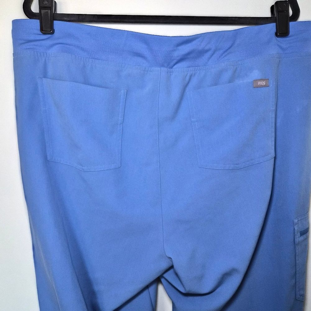 VGUC FIGS Zamora Jogger Scrub Pants Ceil Blue Women’s X large PETITE - Picture 5 of 15